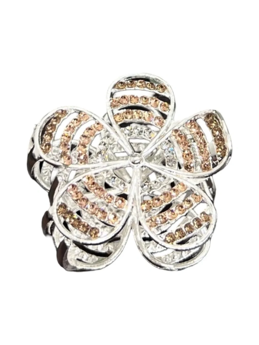 ElegantChampagne Crystal Hair Clip Claw Hair Accessories FINAL PRICE DROP